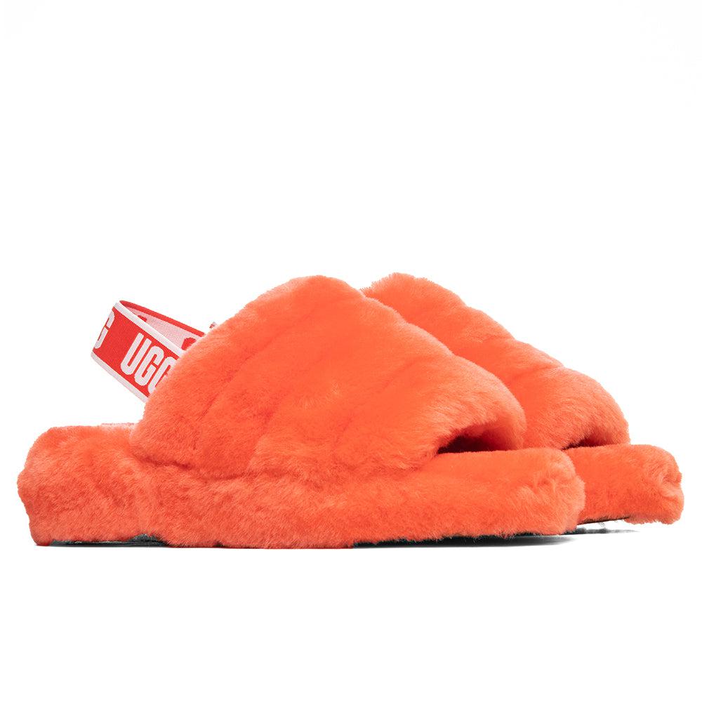 UGG Women's Fluff Yeah Slide - Red Currant商品第2张图片规格展示