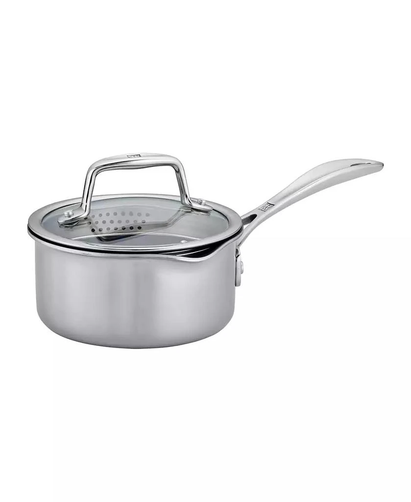 商品ZWILLING|Clad CFX 1-Qt. Saucepan with Strainer Lid and Pouring Spouts,价格¥576,第1张图片