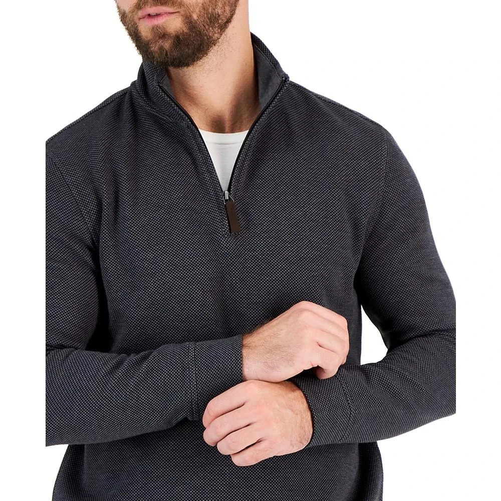 Men's Birdseye Quarter-Zip Pullover, Created for Macy's 商品