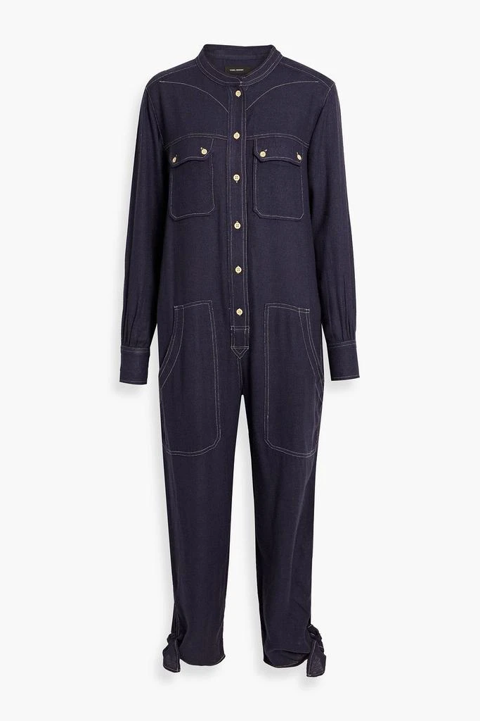 商品Isabel Marant|Tacaia cropped silk-tweed jumpsuit,价格¥2232,第1张图片