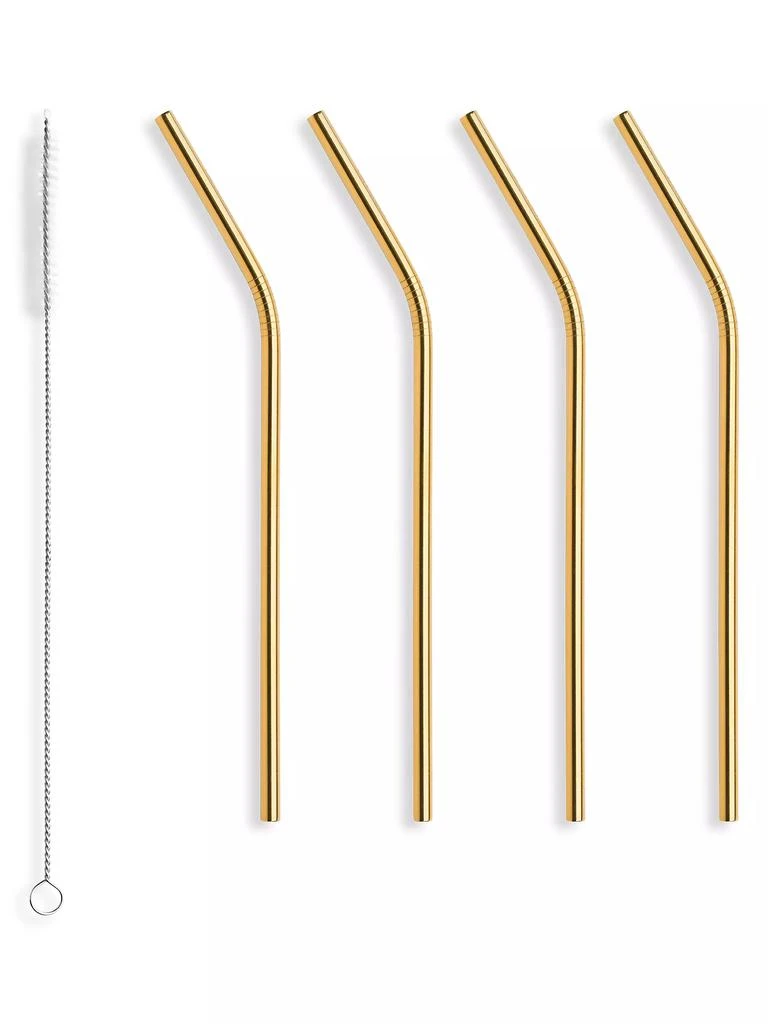 商品Orrefors|Peak 5-Piece Straw & Small Cleaning Brush Set,价格¥300,第1张图片