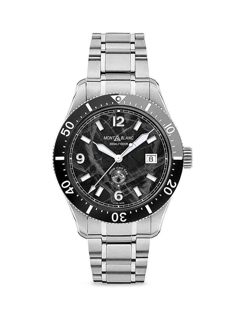 商品MontBlanc|1858 Iced Sea Stainless Steel & Ceramic Bracelet Watch,价格¥24923,第1张图片