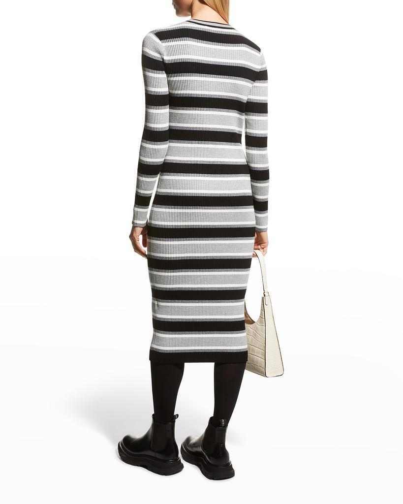 Empire Wool Stripe Midi Dress商品第4张图片规格展示