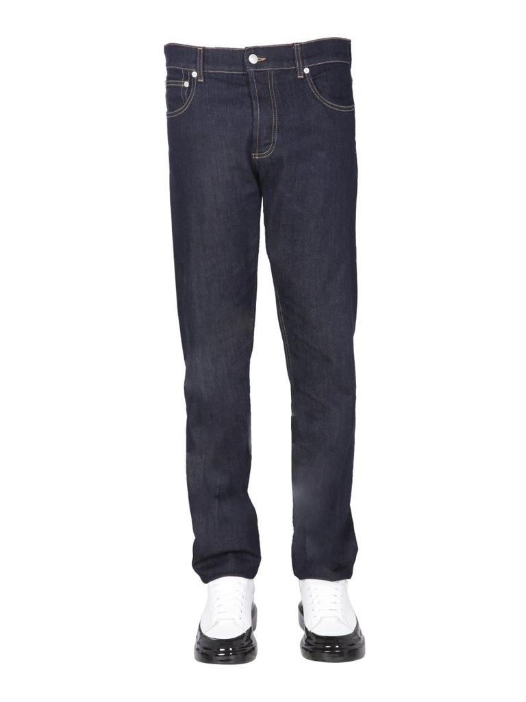 Alexander Mcqueen Men's  Blue Other Materials Jeans商品第3张图片规格展示