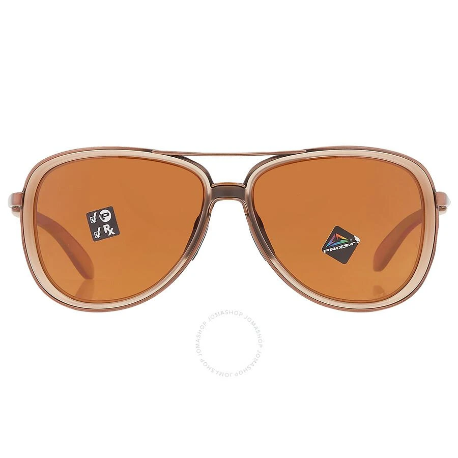 商品Oakley|Split Time Prizm Bronze Polarized Pilot Ladies Sunglasses OO4129 412923 58,价格¥1117,第1张图片