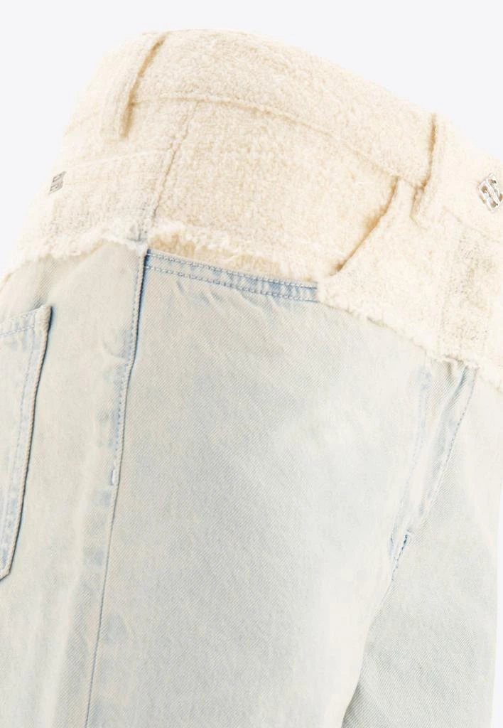 商品Givenchy|Oversized Denim and Tweed Jeans,价格¥7665,第4张图片详细描述