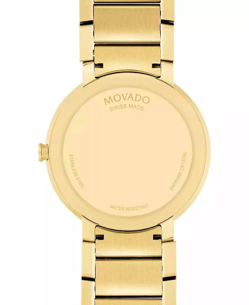 商品Movado|Men's Swiss Sapphire Gold-Tone PVD Stainless Steel Bracelet Watch 39mm,价格¥16270,第5张图片详细描述