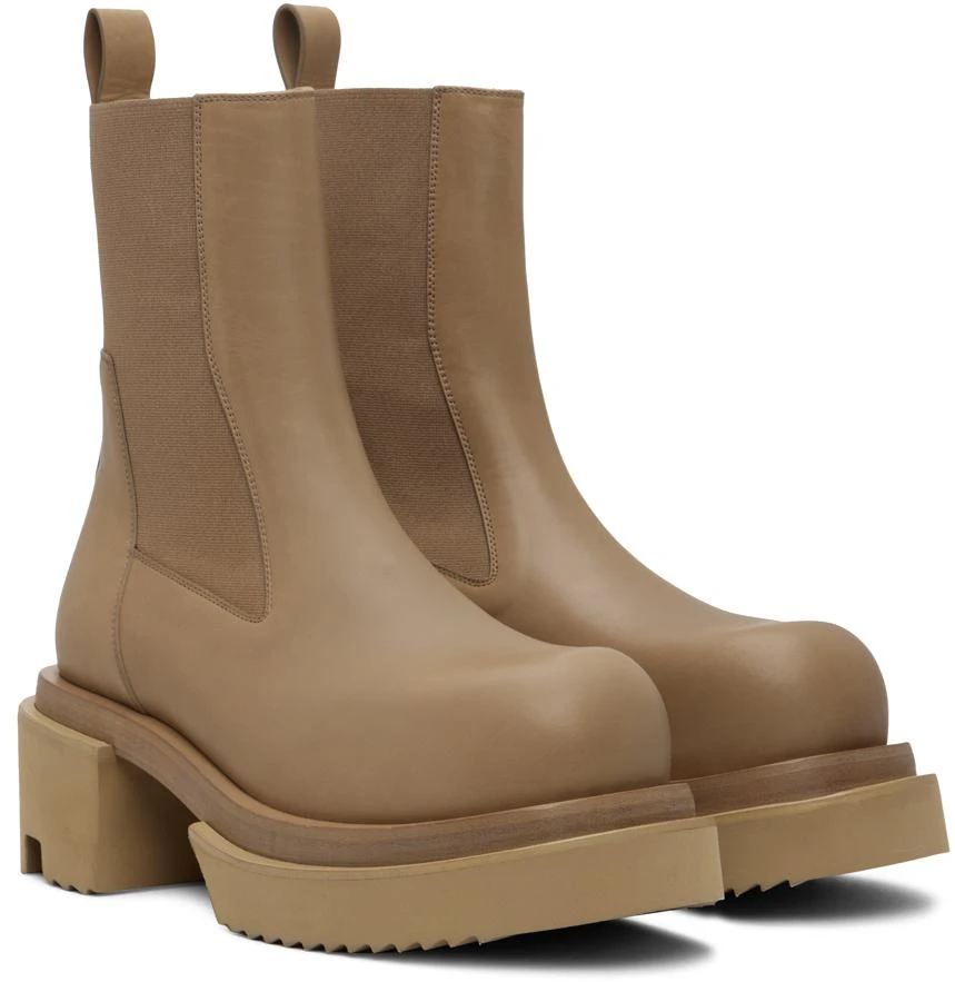 商品Rick Owens|Taupe Beatle Bogun Chelsea Boots,价格¥4994,第4张图片详细描述