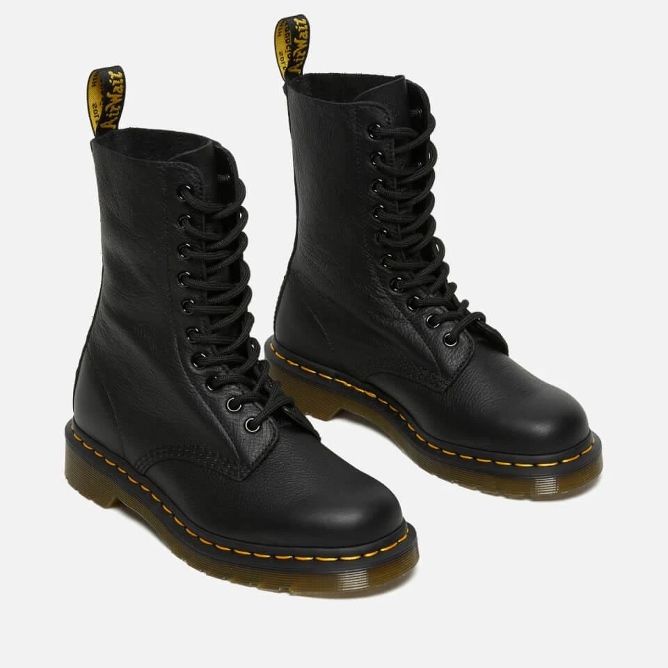 商品Dr. Martens|DR. MARTENS WOMEN'S 1490 VIRGINIA LEATHER 10-EYE BOOTS - BLACK,价格¥1333,第3张图片详细描述
