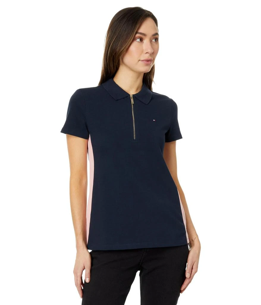 商品Tommy Hilfiger|Side Pannel Zip Polo,价格¥240,第1张图片