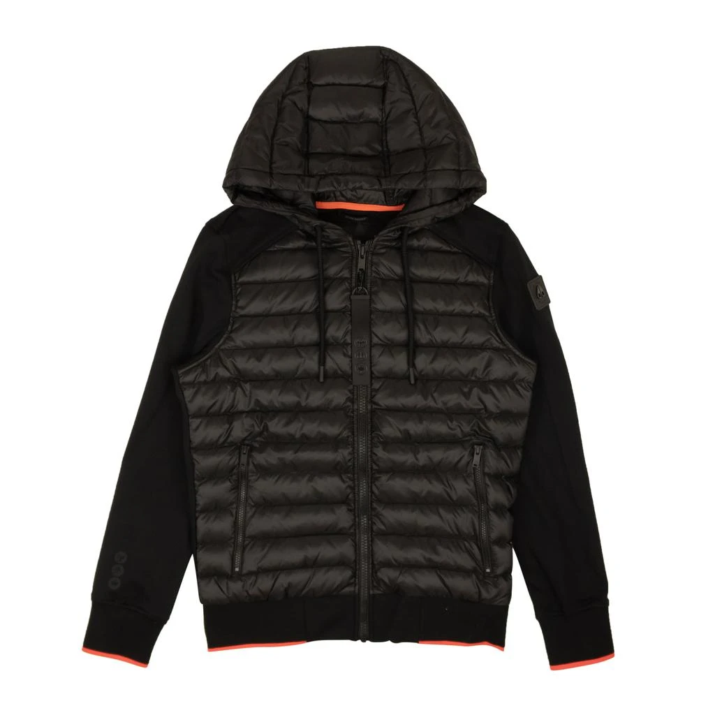 商品Moose Knuckles|Men's Black Soapstone Zip-Up Down Jacket,价格¥3671,第1张图片