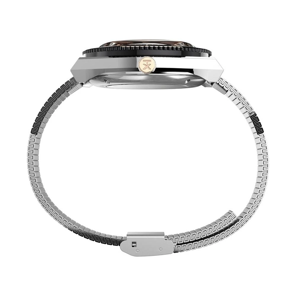 商品Timex|Men's M79 Automatic Silver-Tone Stainless Steel Bracelet Watch 40 mm,价格¥2160,第2张图片详细描述