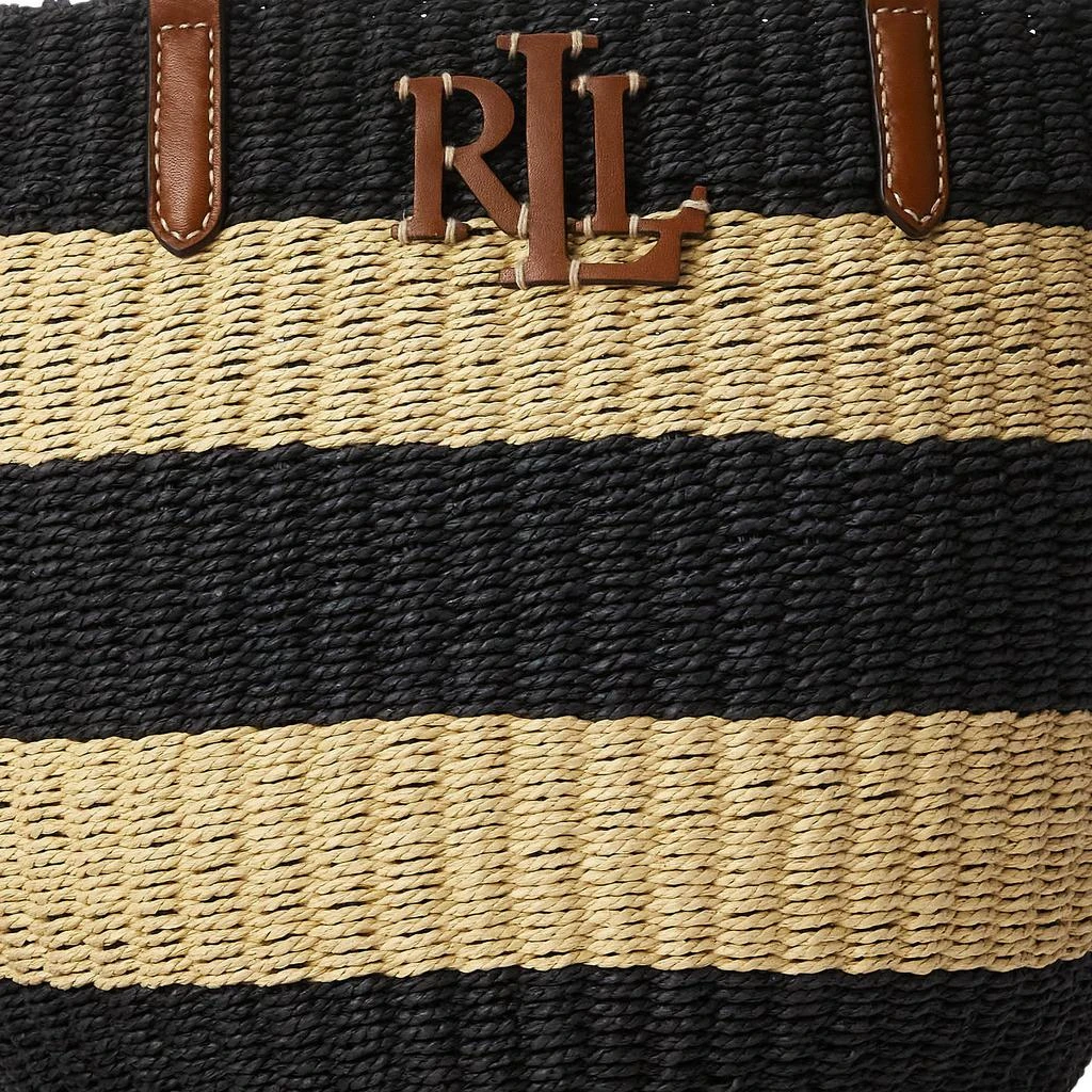商品Ralph Lauren|Striped Straw Medium Hartley Tote Bag,价格¥1551,第5张图片详细描述