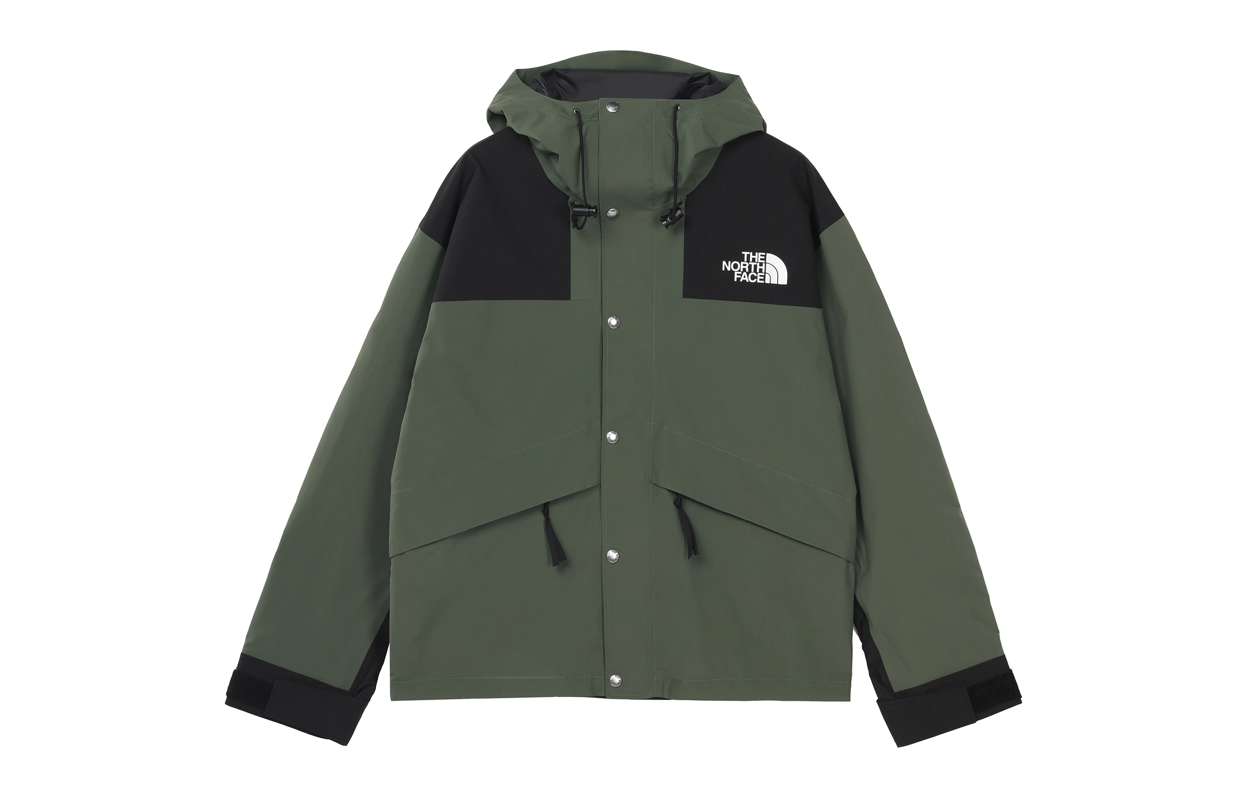 商品[国内直发] The North Face|北面  1986系列 经典Icon Dryvent Mountain Jacket 透气印花Logo排扣连帽软壳  FW22 防水冲锋衣 男女同款 绿色,价格¥3195,第1张图片