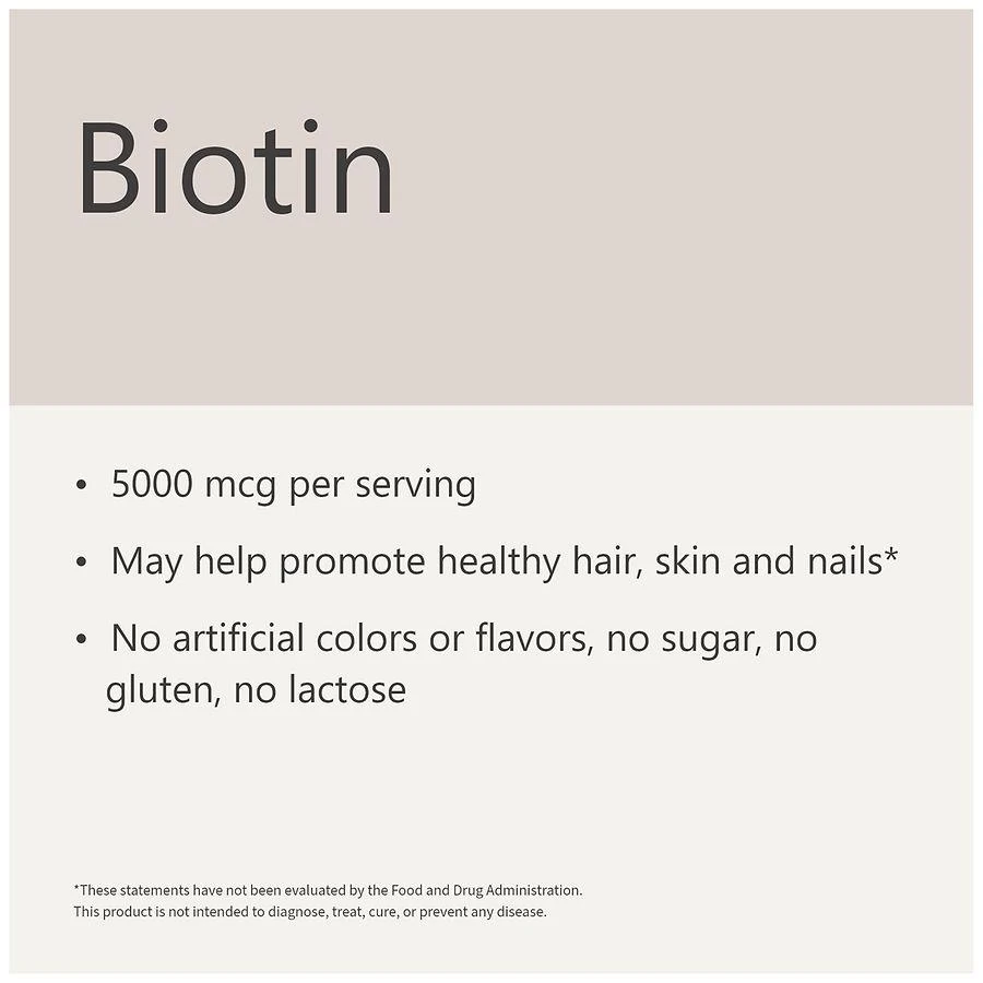 Biotin 5000 mcg Tablets (100 days) 商品