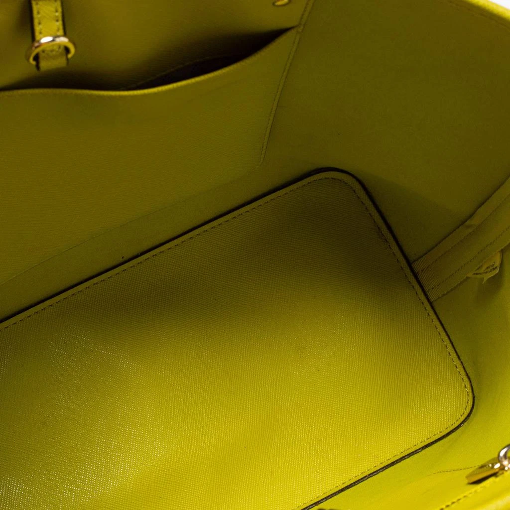 Michael Kors Neon Green Leather Small Jet Set Travel Tote 商品