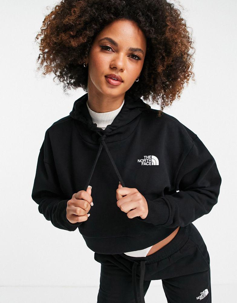 The North Face Trend cropped hoodie in black商品第4张图片规格展示
