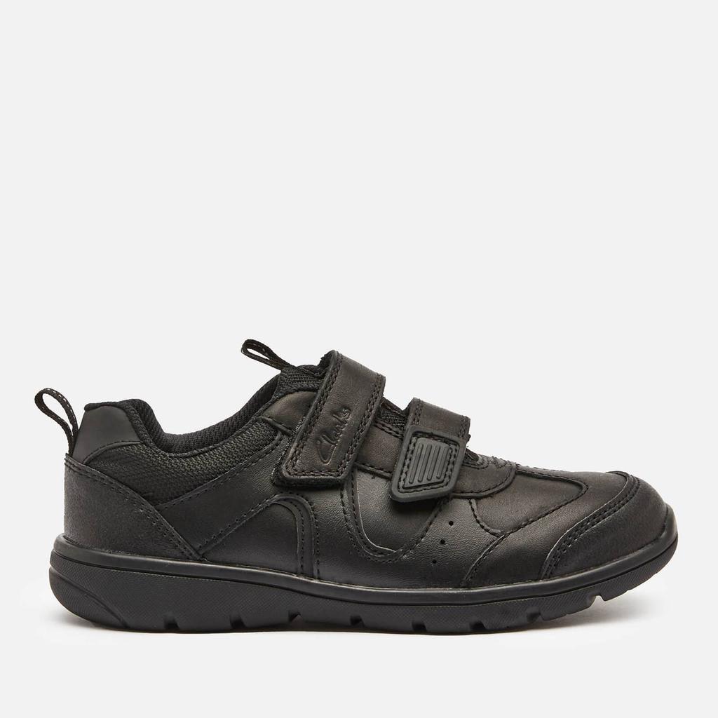 Clarks Scooter Run Kids' School Shoes - Black Leather商品第1张图片规格展示