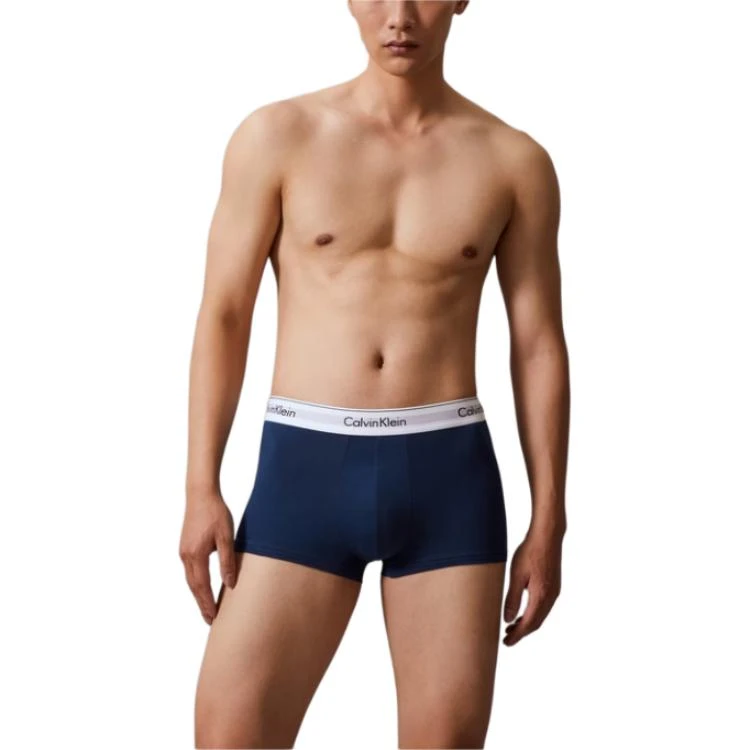 商品[国内直发] Calvin Klein|CALVIN KLEIN 摩登引力带系列 拼色舒适字母平角内裤 男款 3条装,价格¥433,第3张图片详细描述