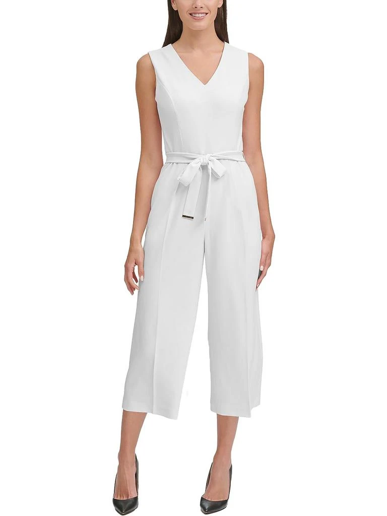 商品Tommy Hilfiger|Womens Cropped Belted Jumpsuit,价格¥396,第2张图片详细描述