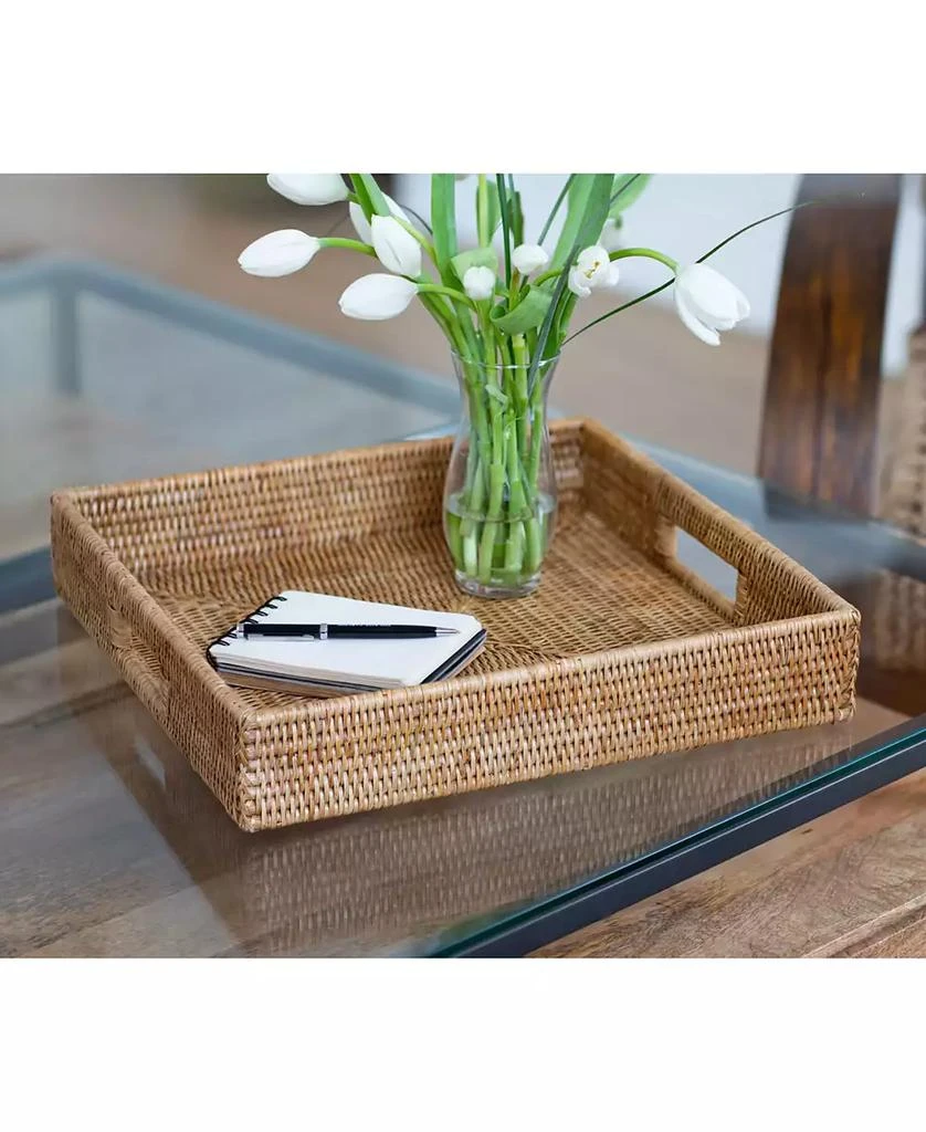 商品Artifacts Trading Company|Square Ottoman Tray with Cutout Handles,价格¥1109,第4张图片详细描述