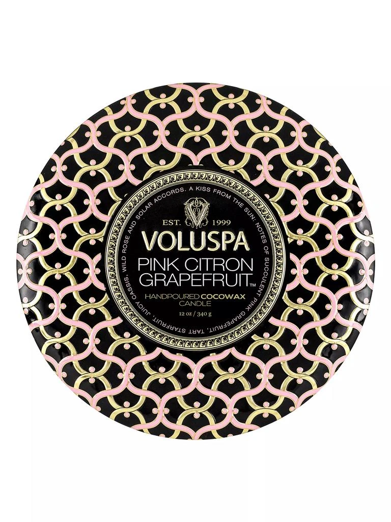 商品Voluspa|Citron Grapefruit 3-Wick Tin,价格¥211,第1张图片