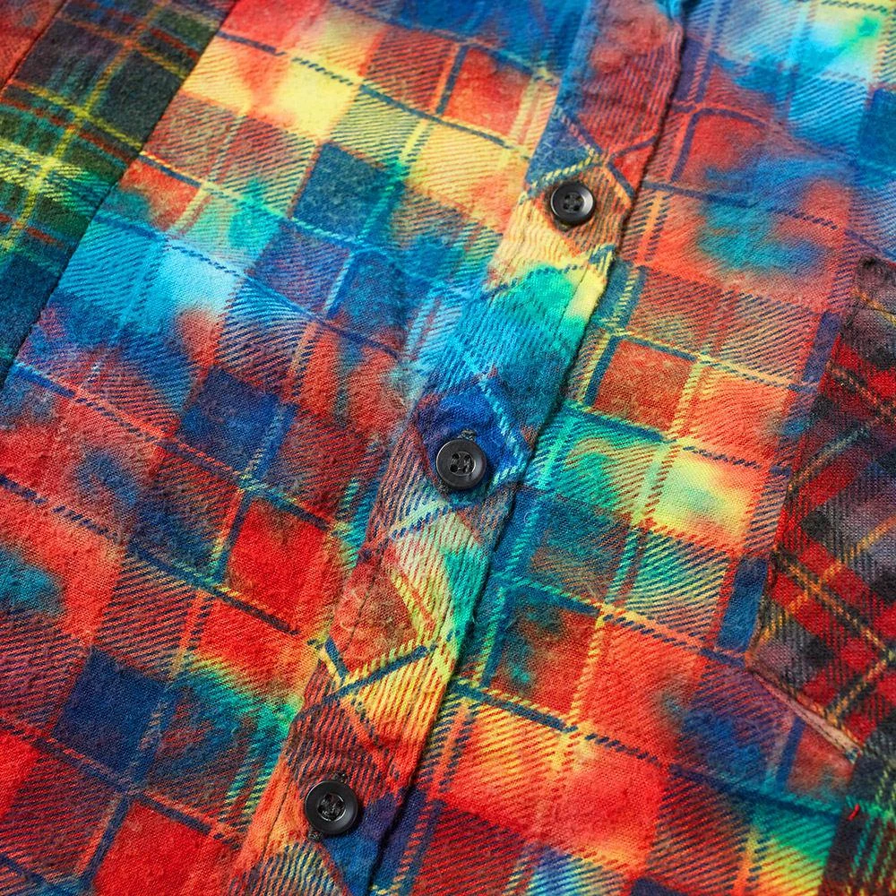 商品Needles|Needles 7 Cuts Tie Dye Flannel Shirt,价格¥717,第2张图片详细描述