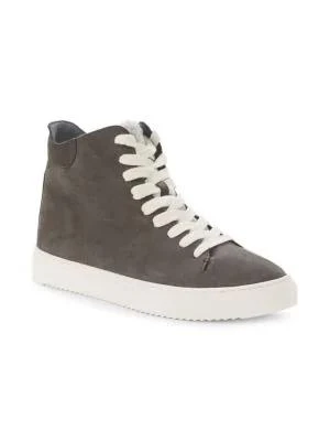 商品Sam Edelman|Pence Faux Fur-Trim Suede High-Top Sneakers,价格¥198,第2张图片详细描述