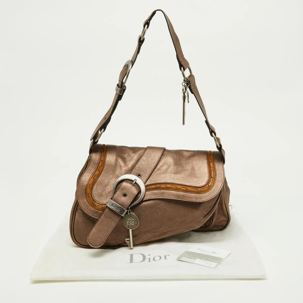 Dior Copper Leather Large Gaucho Double Saddle Shoulder Bag 商品