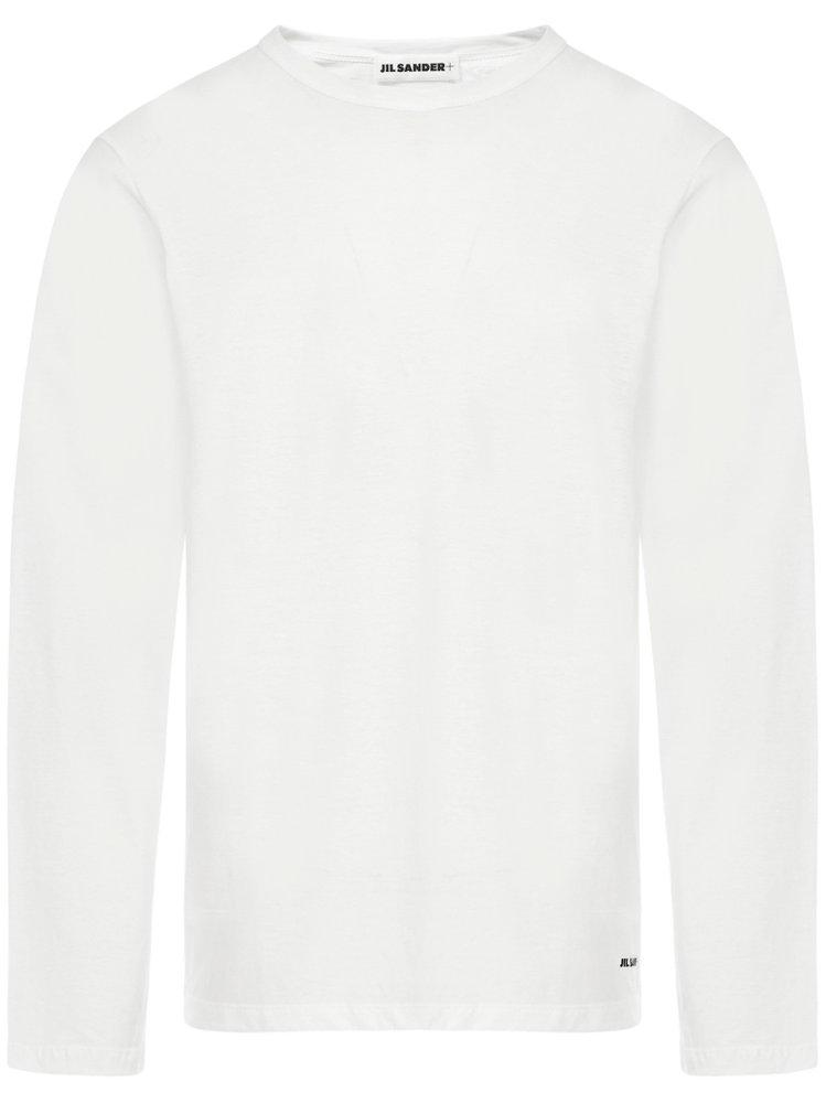 Jil Sander Logo Embroidered Crewneck T-Shirt商品第1张图片规格展示