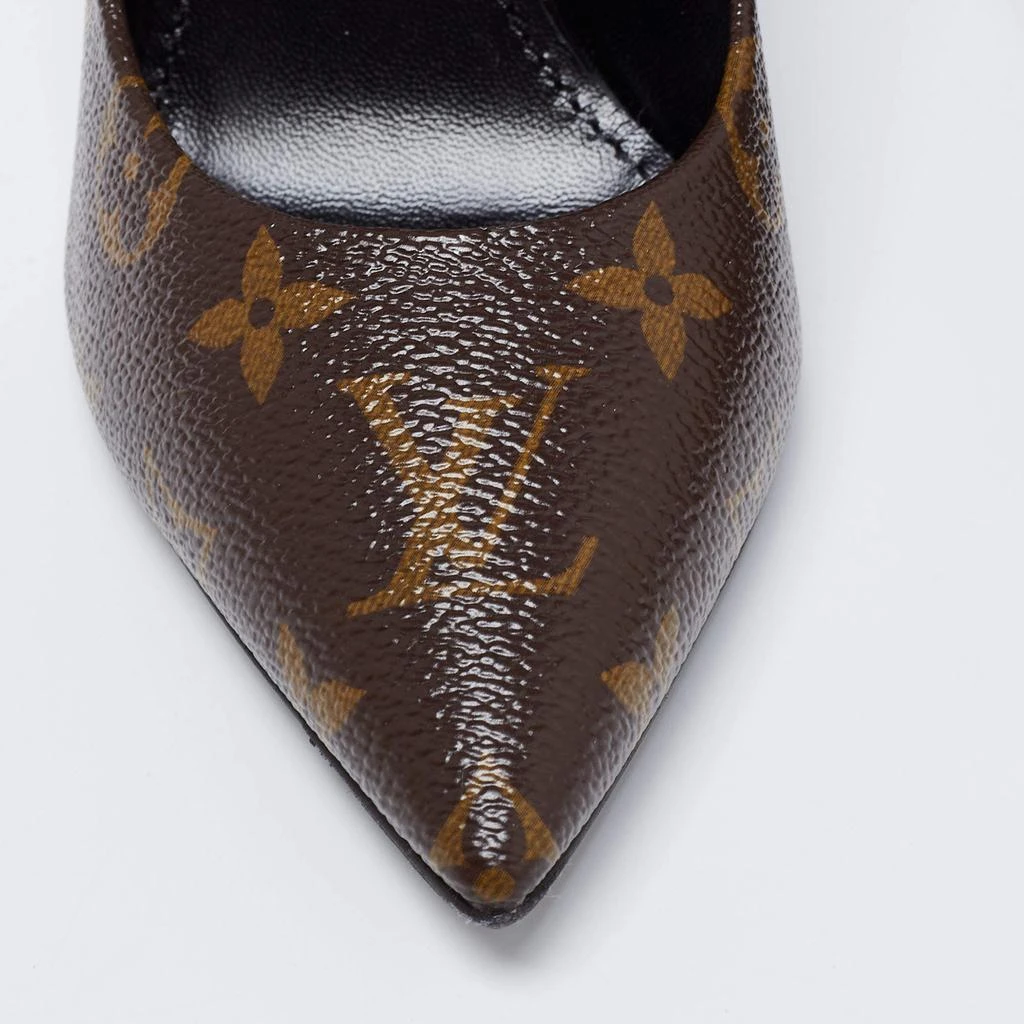 Louis Vuitton Brown/Black Monogram Canvas And Patent Leather Cherie Pumps Size 37 商品