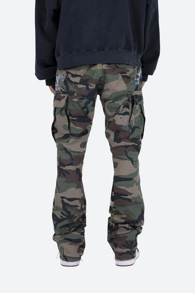 Contrast Bootcut Cargo Pants - Woodland Camo 商品