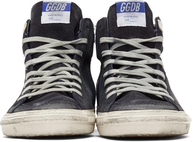 商品Golden Goose|Navy Slide Sneakers 运动鞋,价格¥3019,第2张图片详细描述