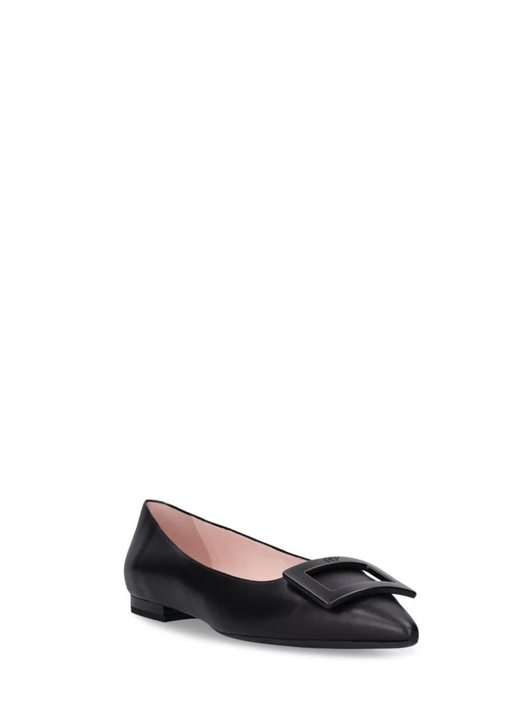 商品Roger Vivier|10mm Gommettine Leather Ballerinas,价格¥5743,第2张图片详细描述