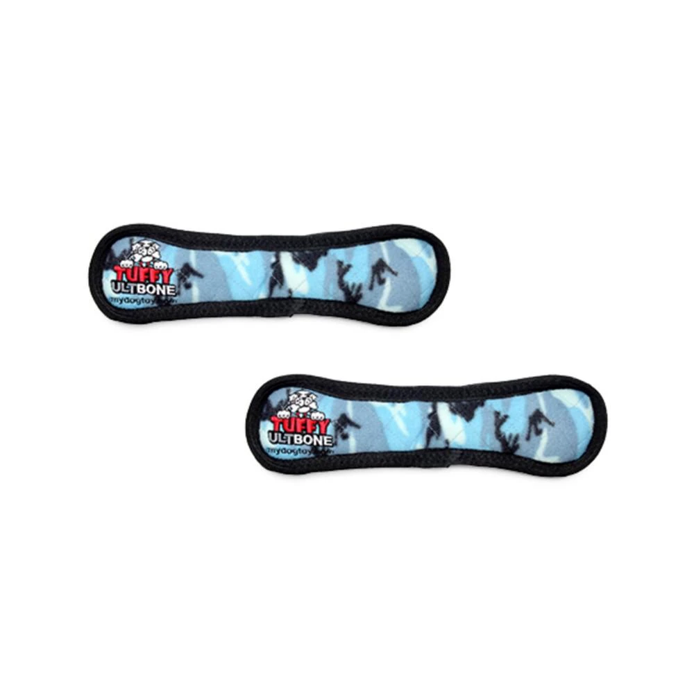 商品Tuffy|Ultimate Bone Camo Blue, 2-Pack Dog Toys,价格¥184,第1张图片