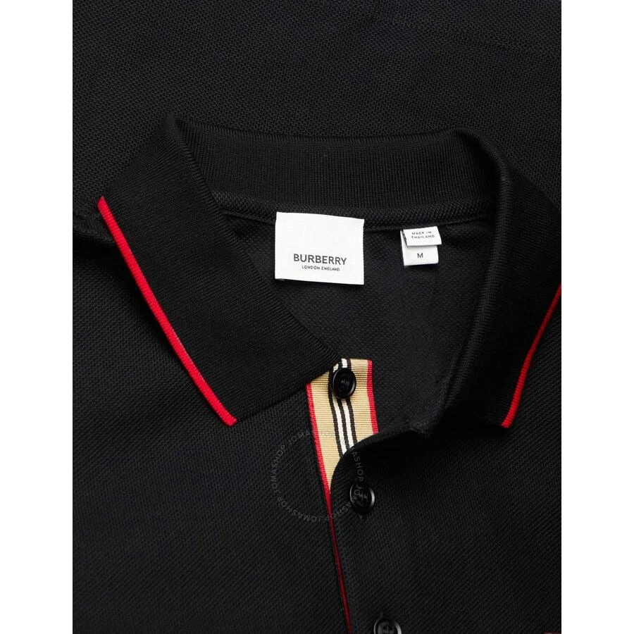 商品Burberry|Icon Stripe Placket Cotton Pique Short-sleeve Polo Shirt,价格¥1666,第3张图片详细描述