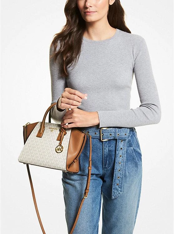 商品Michael Kors|Avril Small Logo Top-Zip Satchel,价格¥841,第3张图片详细描述