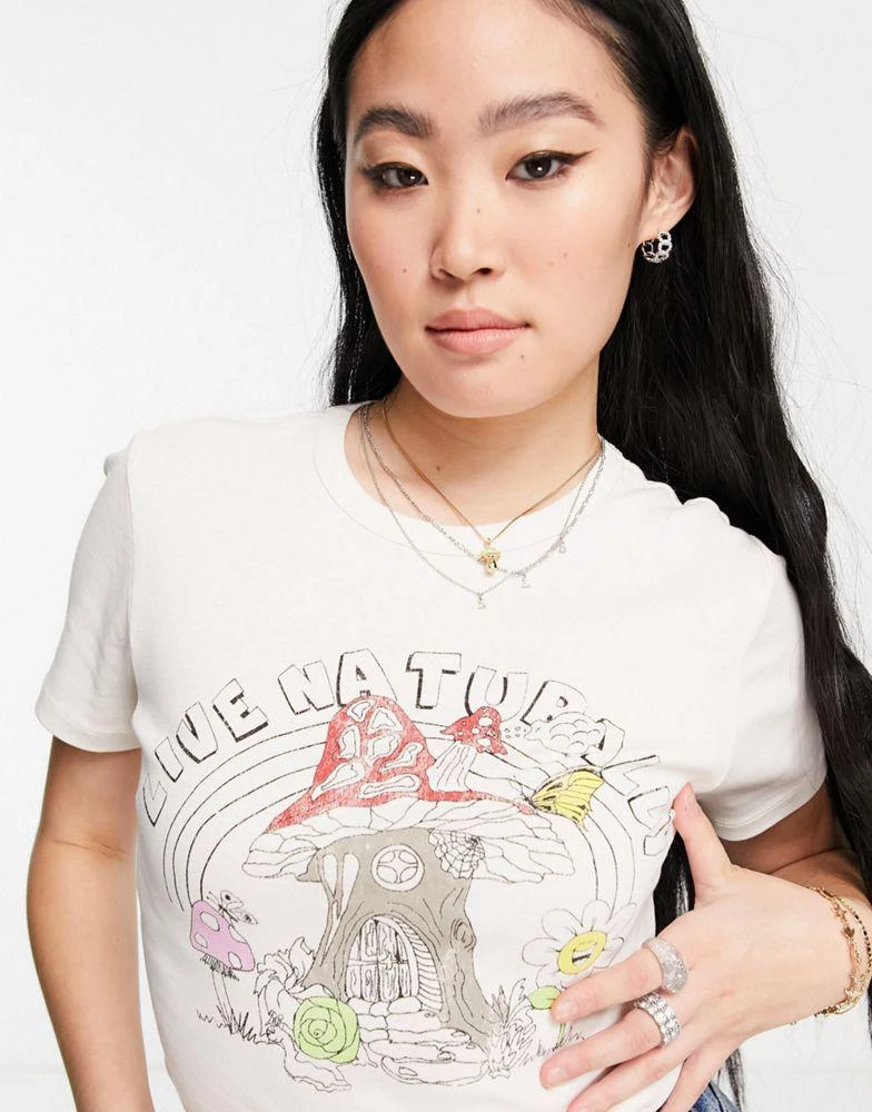 商品Topshop|Topshop mushroom baby t-shirt in ecru,价格¥98,第3张图片详细描述