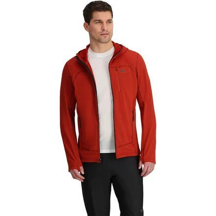 商品Outdoor Research|Vigor Grid Fleece Full-Zip Hooded Jacket - Men's,价格¥593,第4张图片详细描述