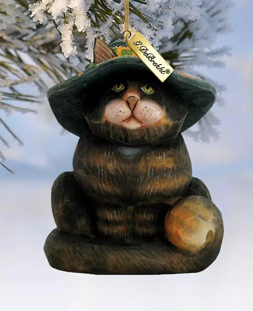 商品G.DeBrekht|Fifield Cat Sculpted Hand, Painted Christmas Figurine,价格¥593,第1张图片