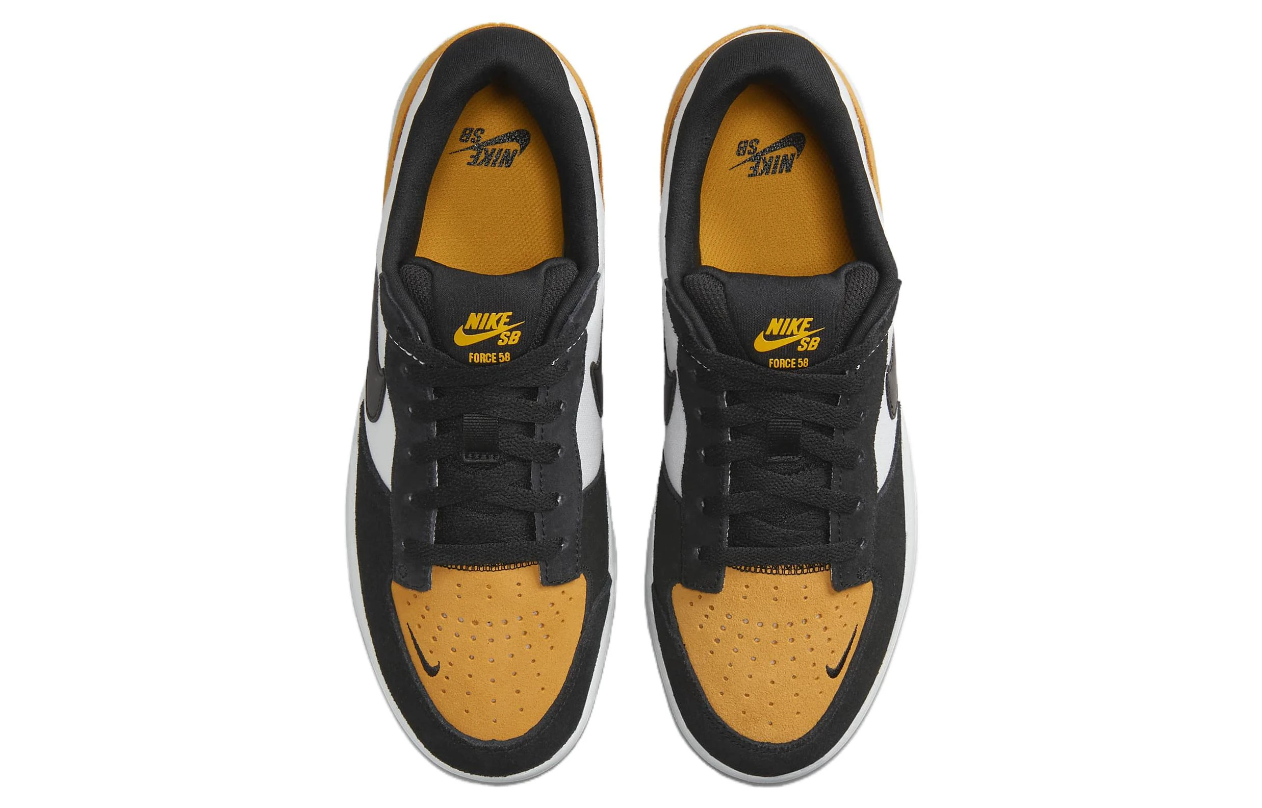 商品[国内直发] NIKE|SB Force 58 低帮 板鞋 男女同款 黑白橙,价格¥458,第5张图片详细描述
