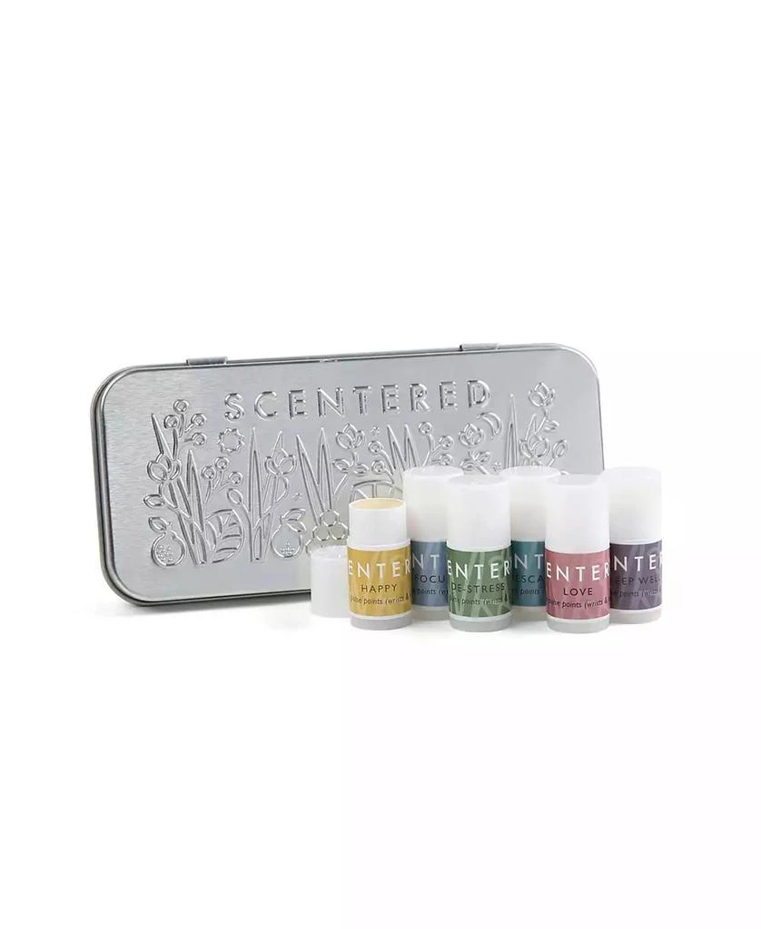 商品Scentered|Wellbeing Ritual Aromatherapy Mini Tin Whole Collection Balm, Set of 6, 1.5 gram each,价格¥267,第3张图片详细描述