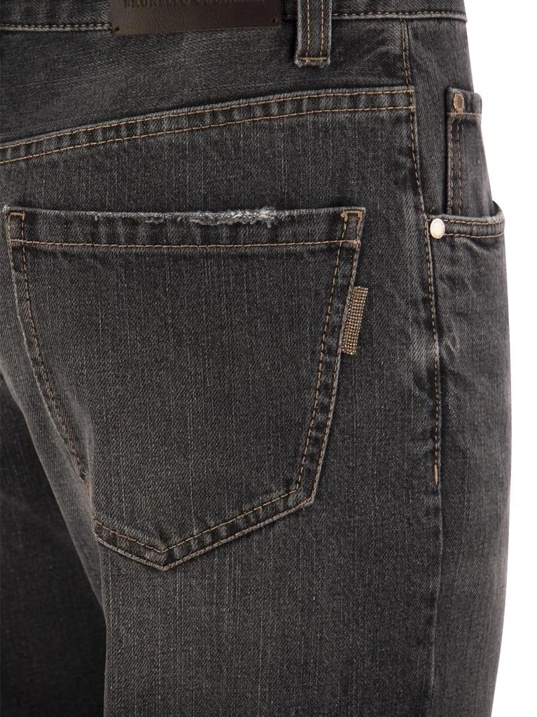 商品Brunello Cucinelli|Authentic Denim Trousers With Shiny Tab,价格¥7054,第4张图片详细描述