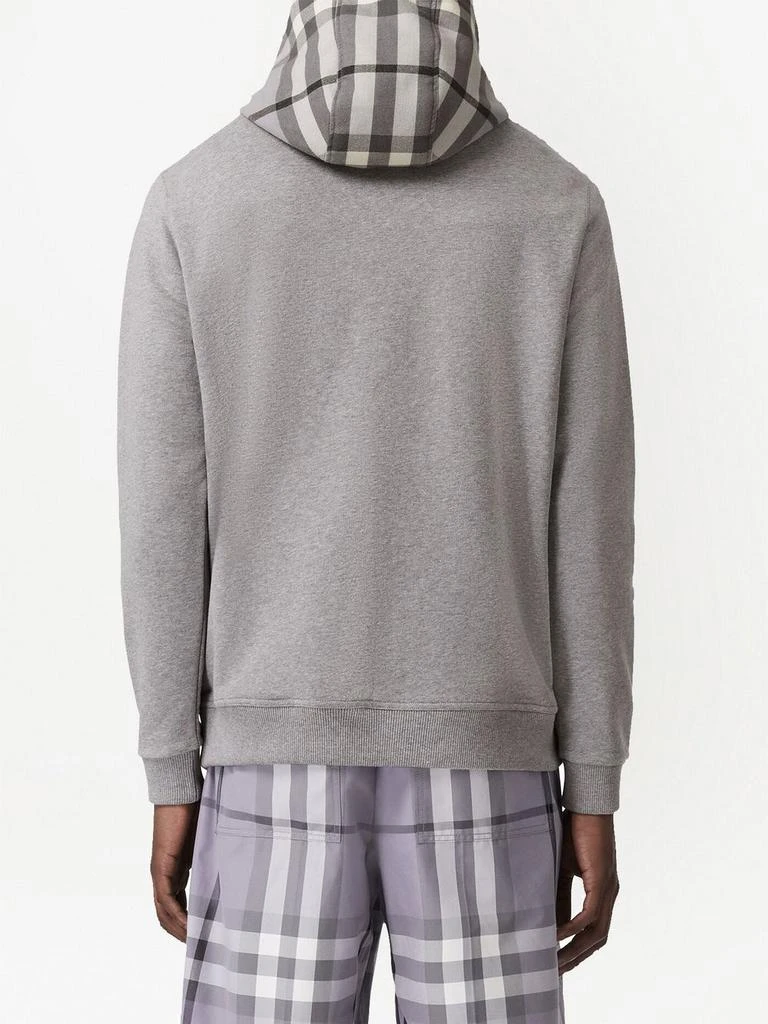 商品Burberry|BURBERRY - Check Motif Hood Cotton Sweatshirt,价格¥6443,第4张图片详细描述