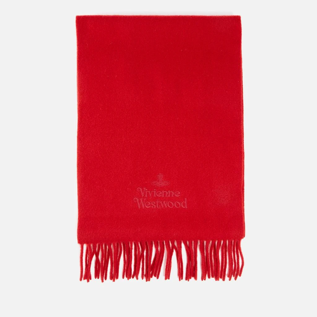 商品Vivienne Westwood|Vivienne Westwood Embroidered Wool Logo Scarf,价格¥907,第2张图片详细描述