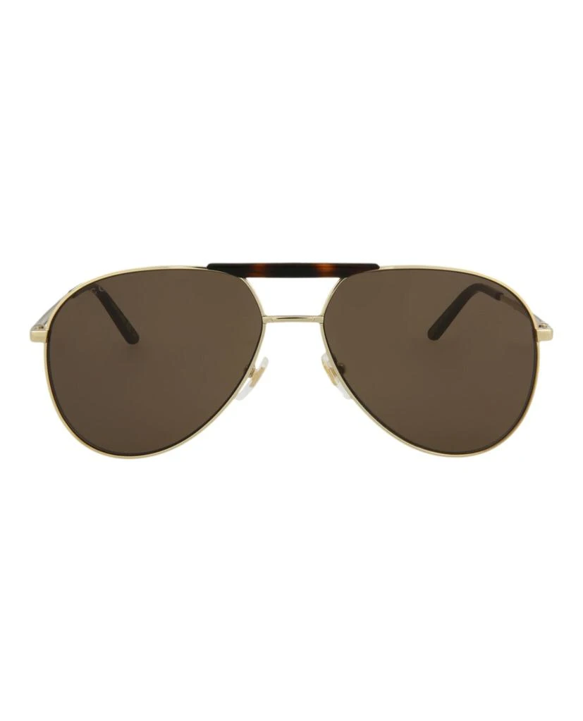 商品Gucci|Aviator-Frame Metal Sunglasses,价格¥1483,第1张图片