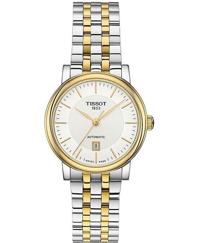Tissot Carson Automatic Silver Dial Two-Toned Stainless Steel Women's Watch T122.207.22.031.00商品第1张图片规格展示