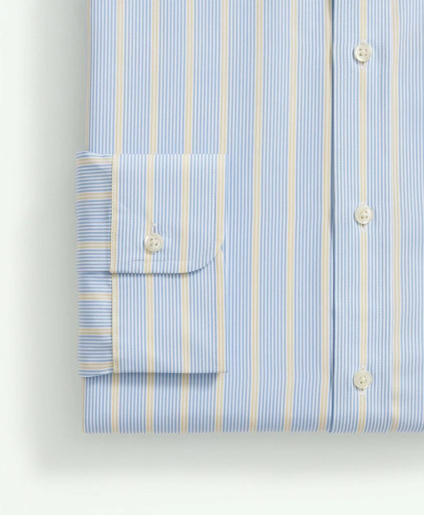 商品Brooks Brothers|Supima® Cotton Poplin Ainsley Collar, Multi-Stripe Dress Shirt,价格¥496,第4张图片详细描述