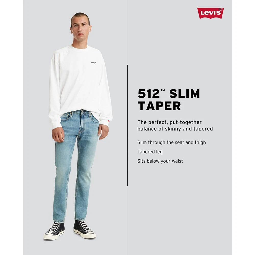 商品Levi's|Men's 512™ Slim Tapered Eco Performance Jeans,价格¥314,第4张图片详细描述