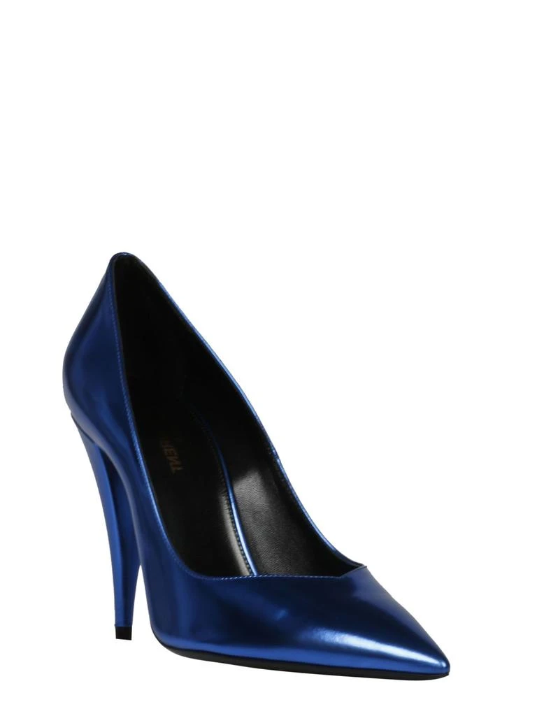 商品Yves Saint Laurent|Saint l au rent women's blue leather pumps,价格¥3786,第2张图片详细描述